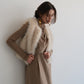 fur short vest