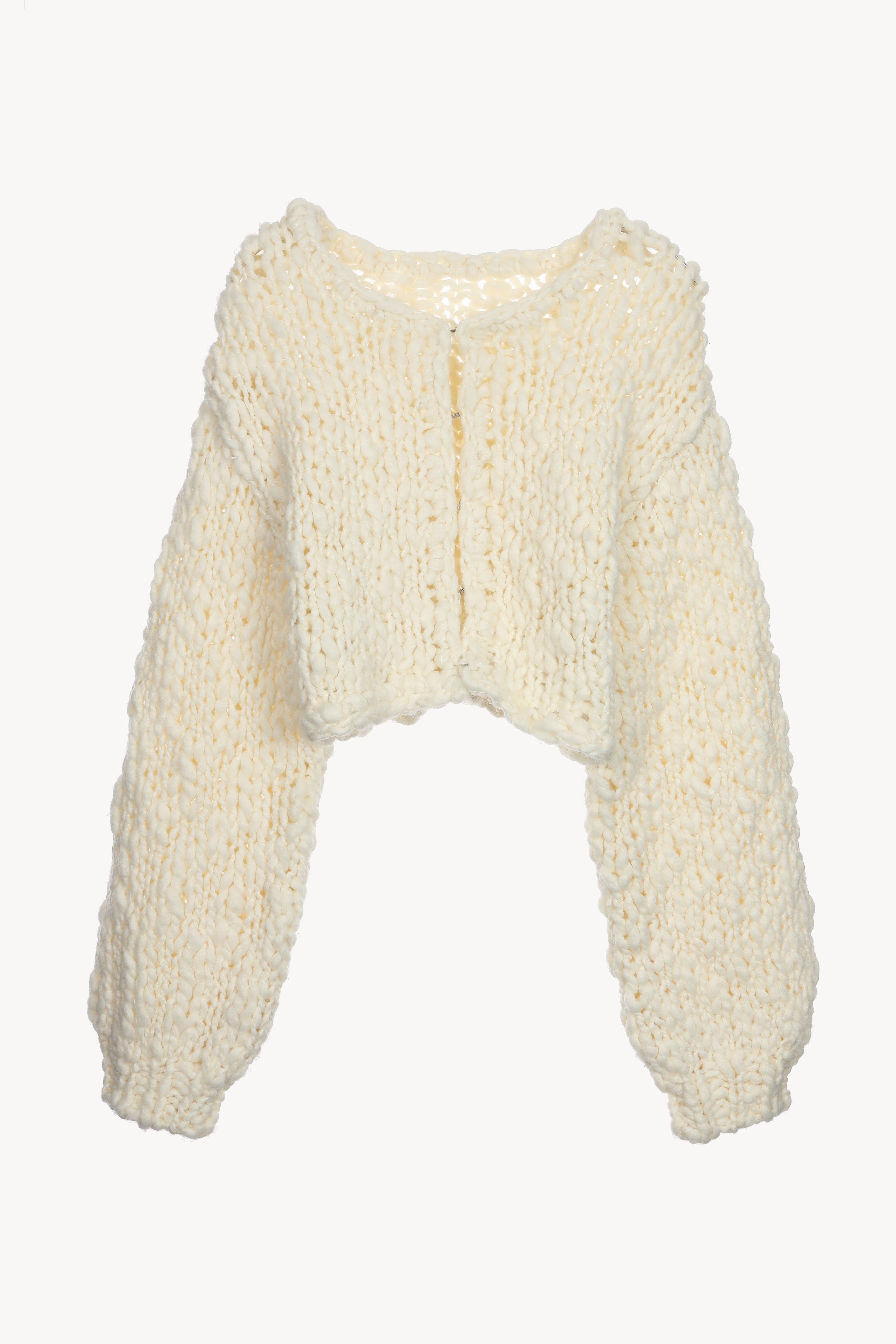 frill hand knit cardigan – Acka online store