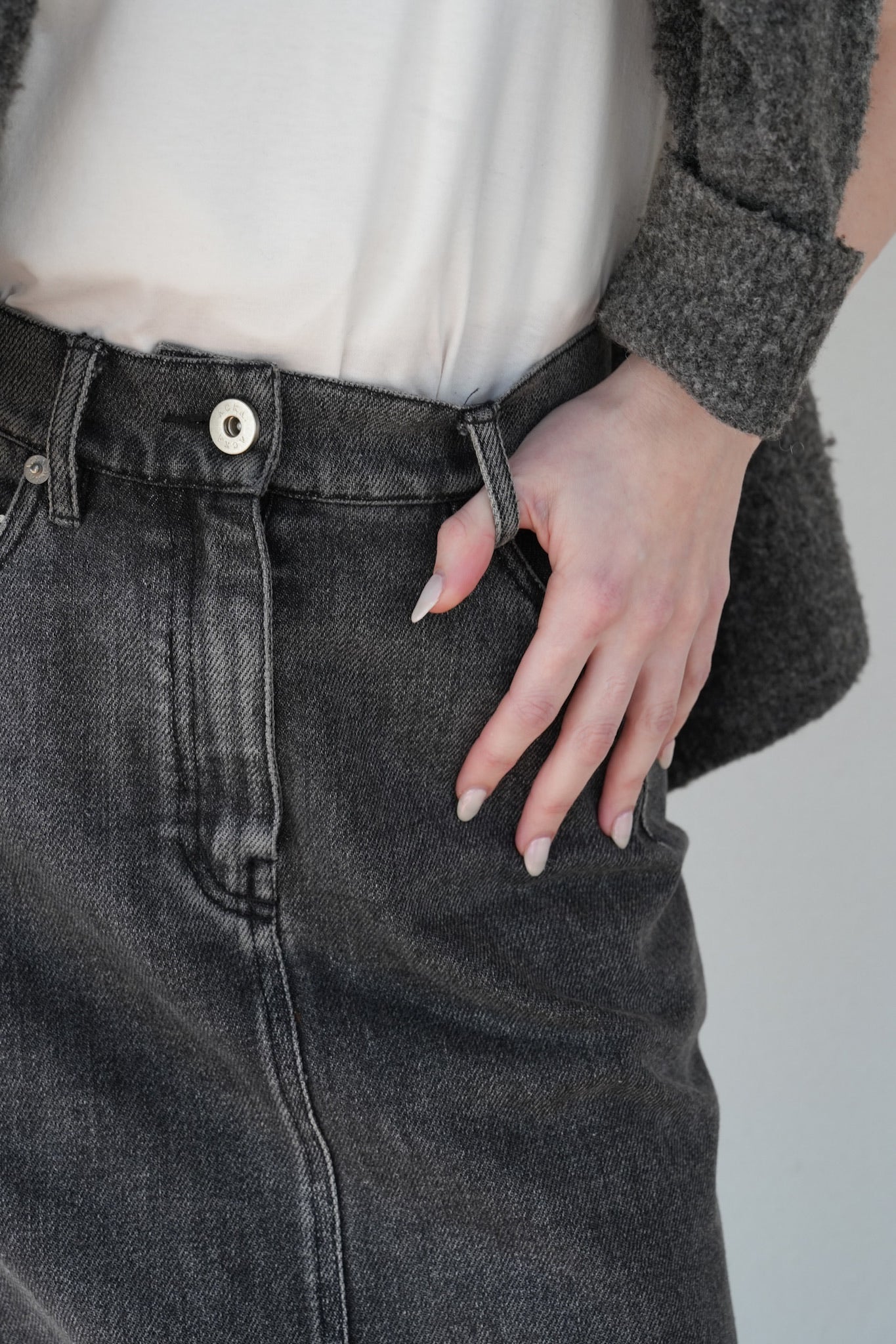 denim mermaid skirt