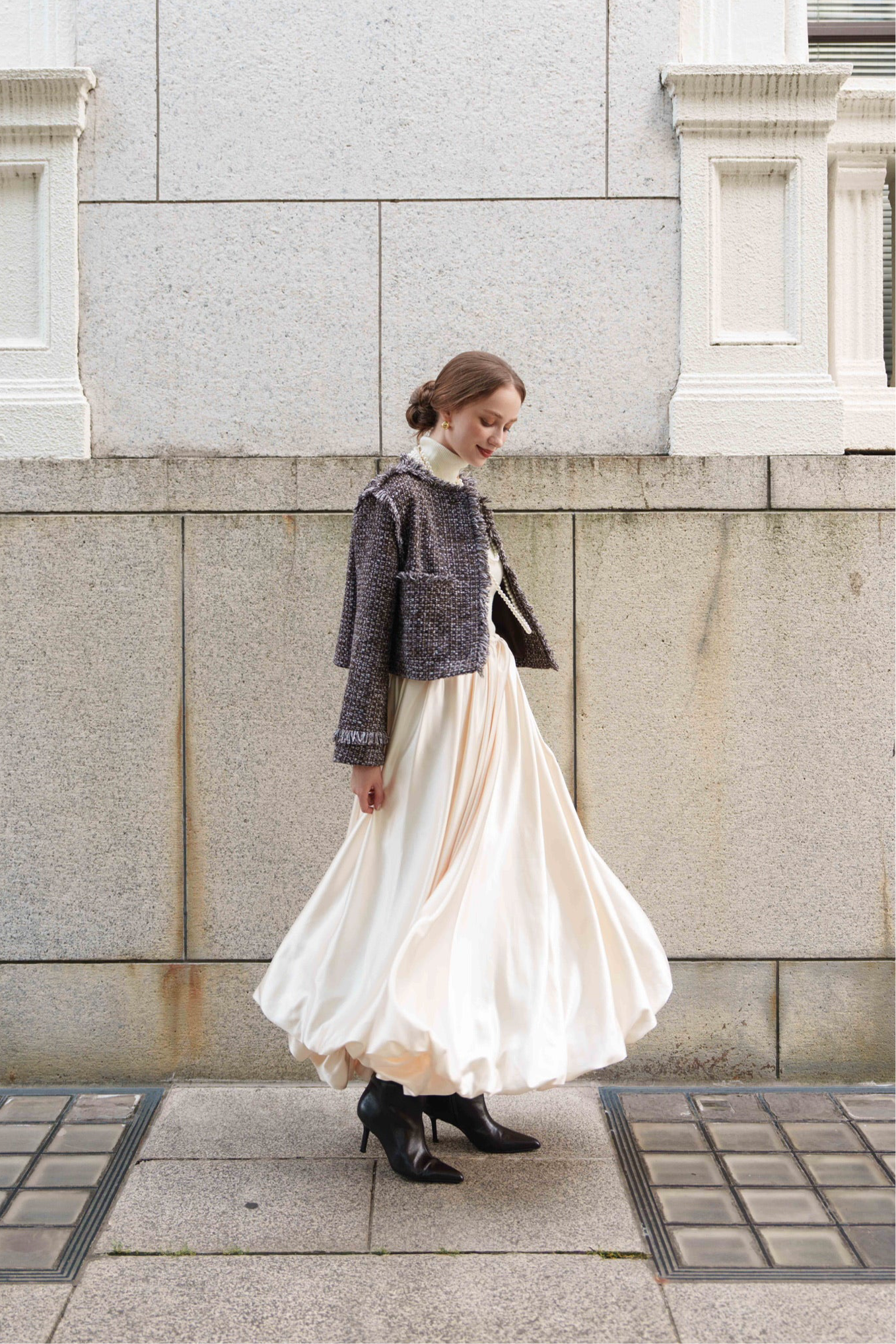 fringe tweed short jacket – Acka online store fringe tweed short jacket – Acka online store