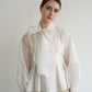 organza ribbon blouse