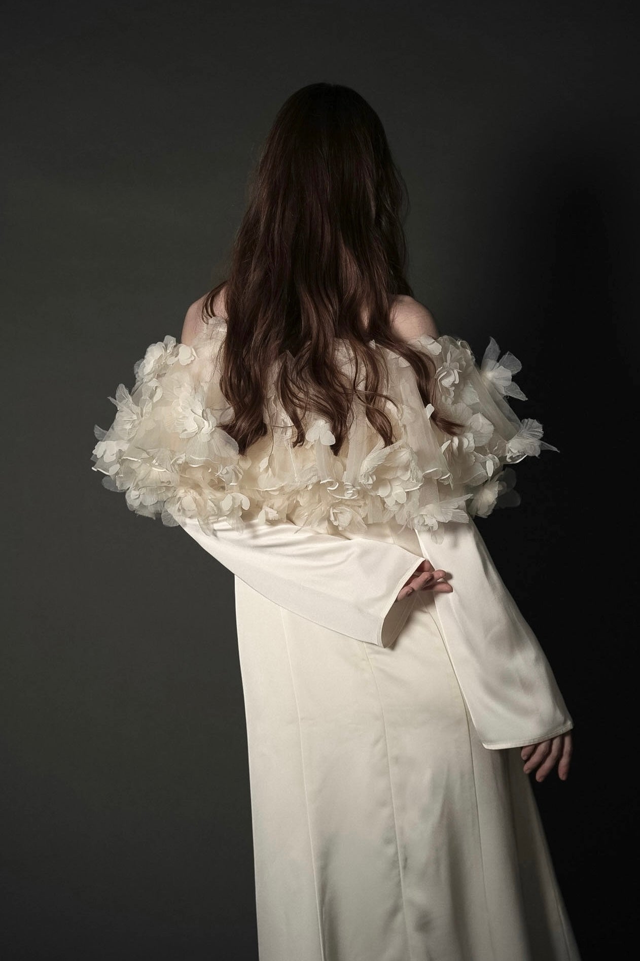 ［Édition］ flower motif tulle dress