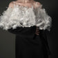 ［Édition］flower motif tulle dress