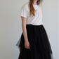 tiered tulle skirt