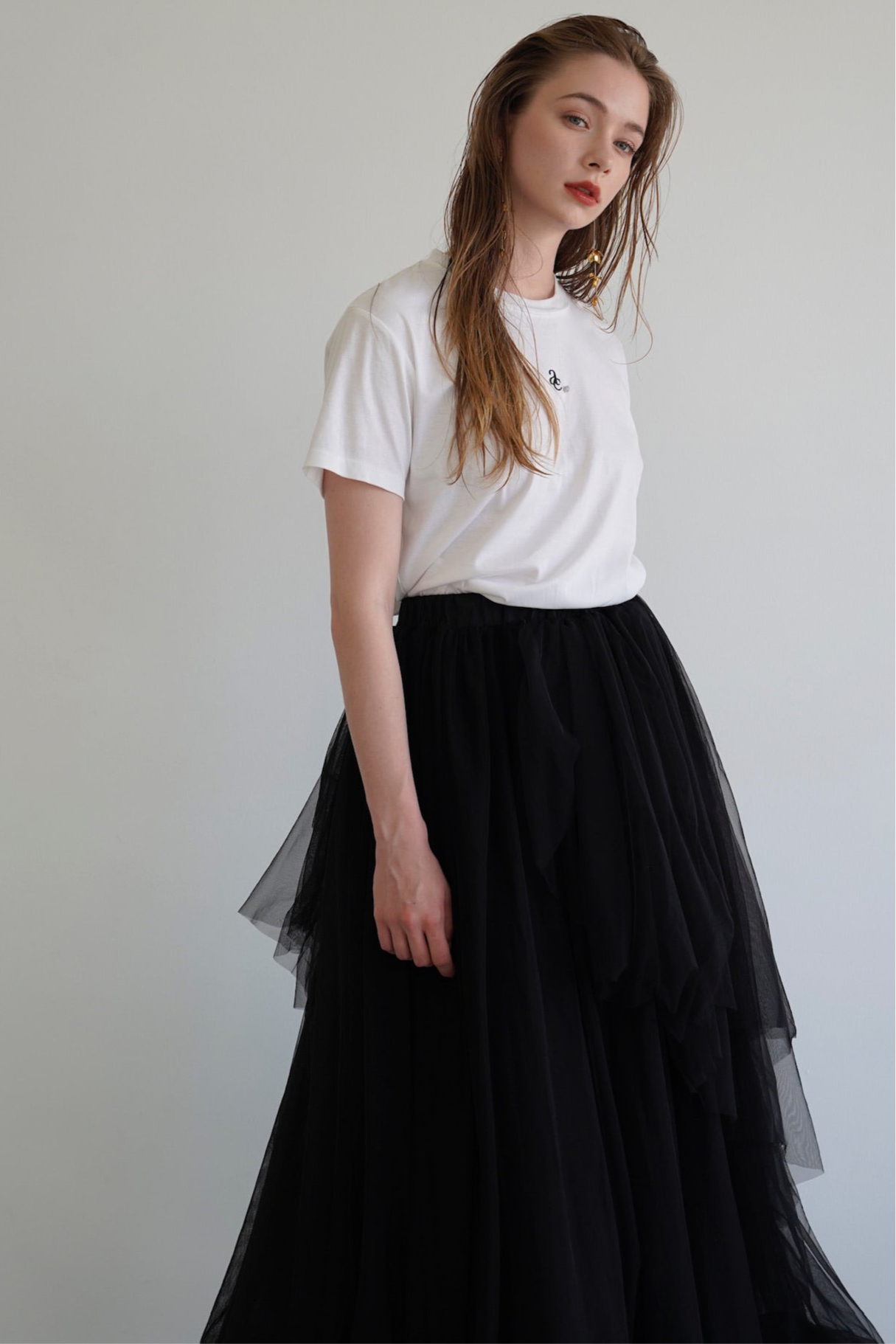 tiered tulle skirt