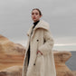 layered collar boa coat