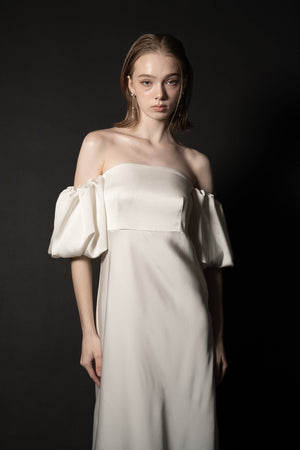 Édition］soft line puff dress – Acka online store
