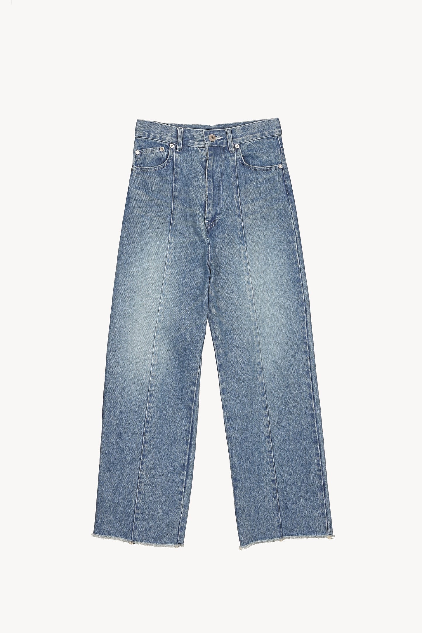 center line denim pants