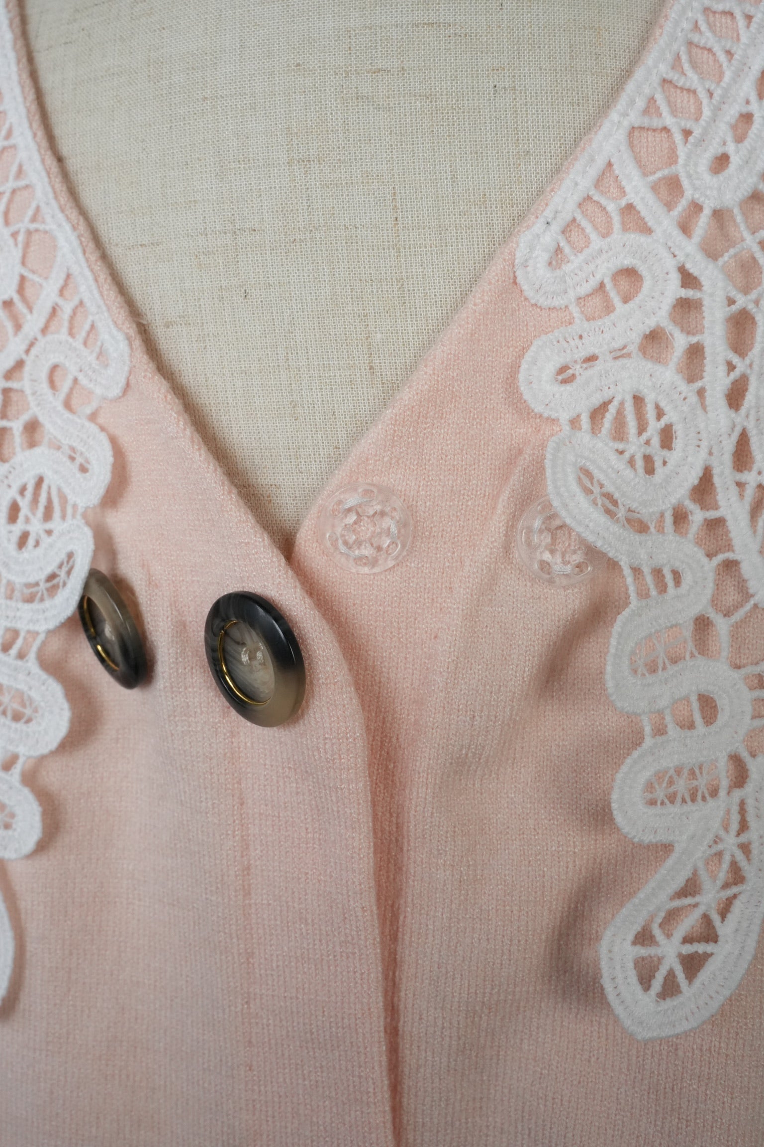 kids］lace collar knit cardigan – Acka online store