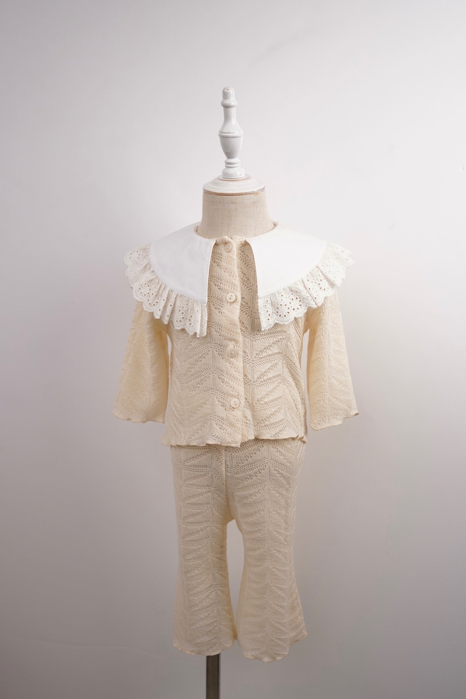 kids］lace knit cardigan – Acka online store