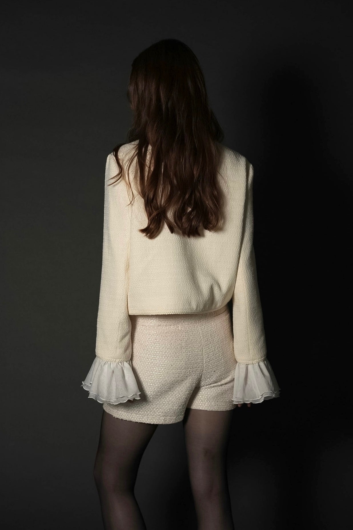 ［Édition］tweed frill jacket