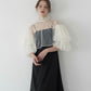 ［Édition］bijou tulle layered dress