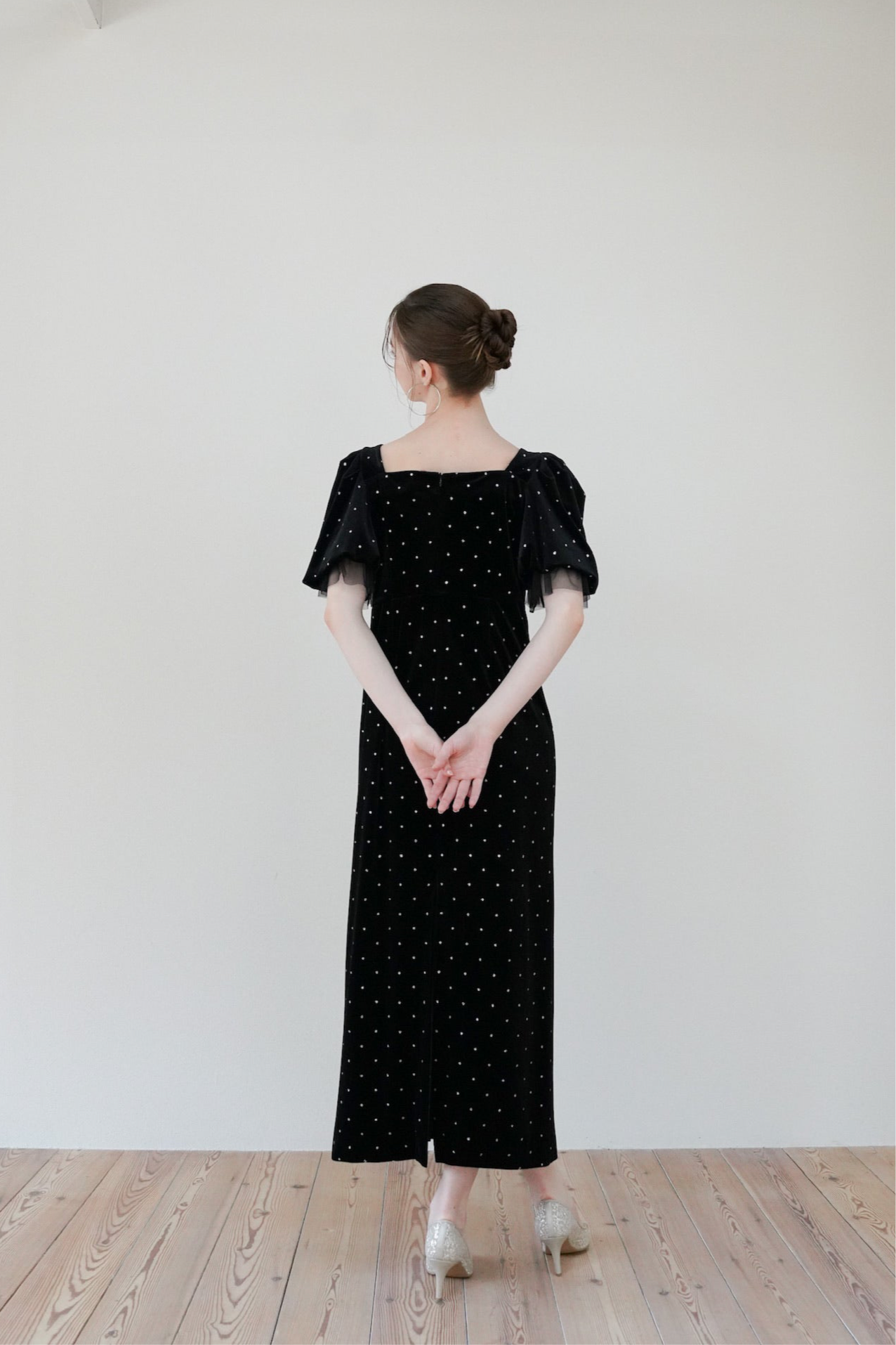 bijou dot velours dress