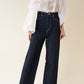 center line denim pants