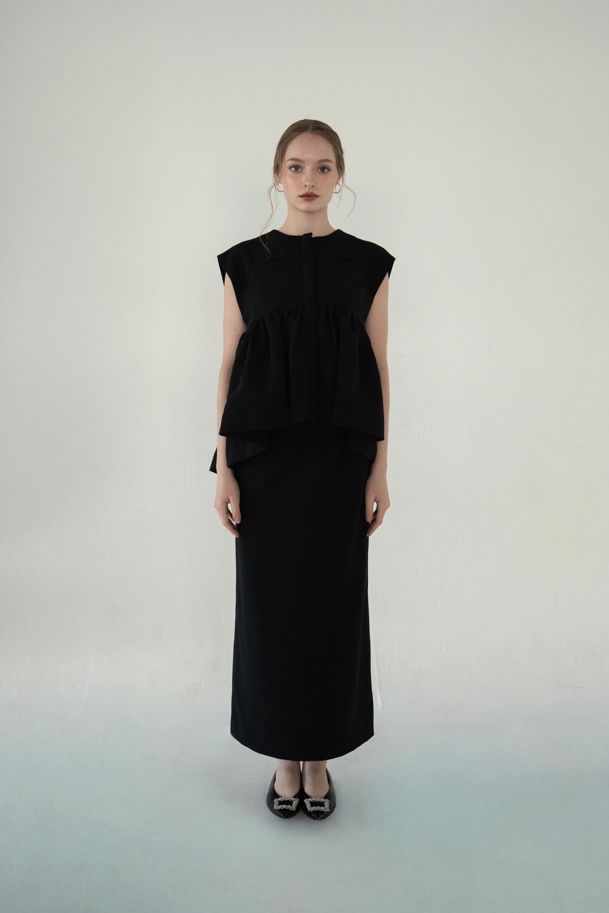 georgette peplum tops