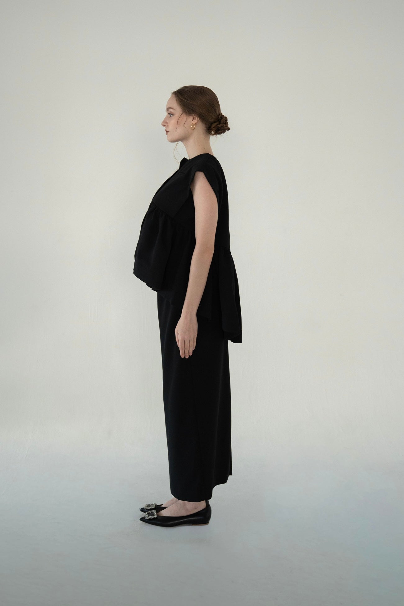 georgette peplum tops