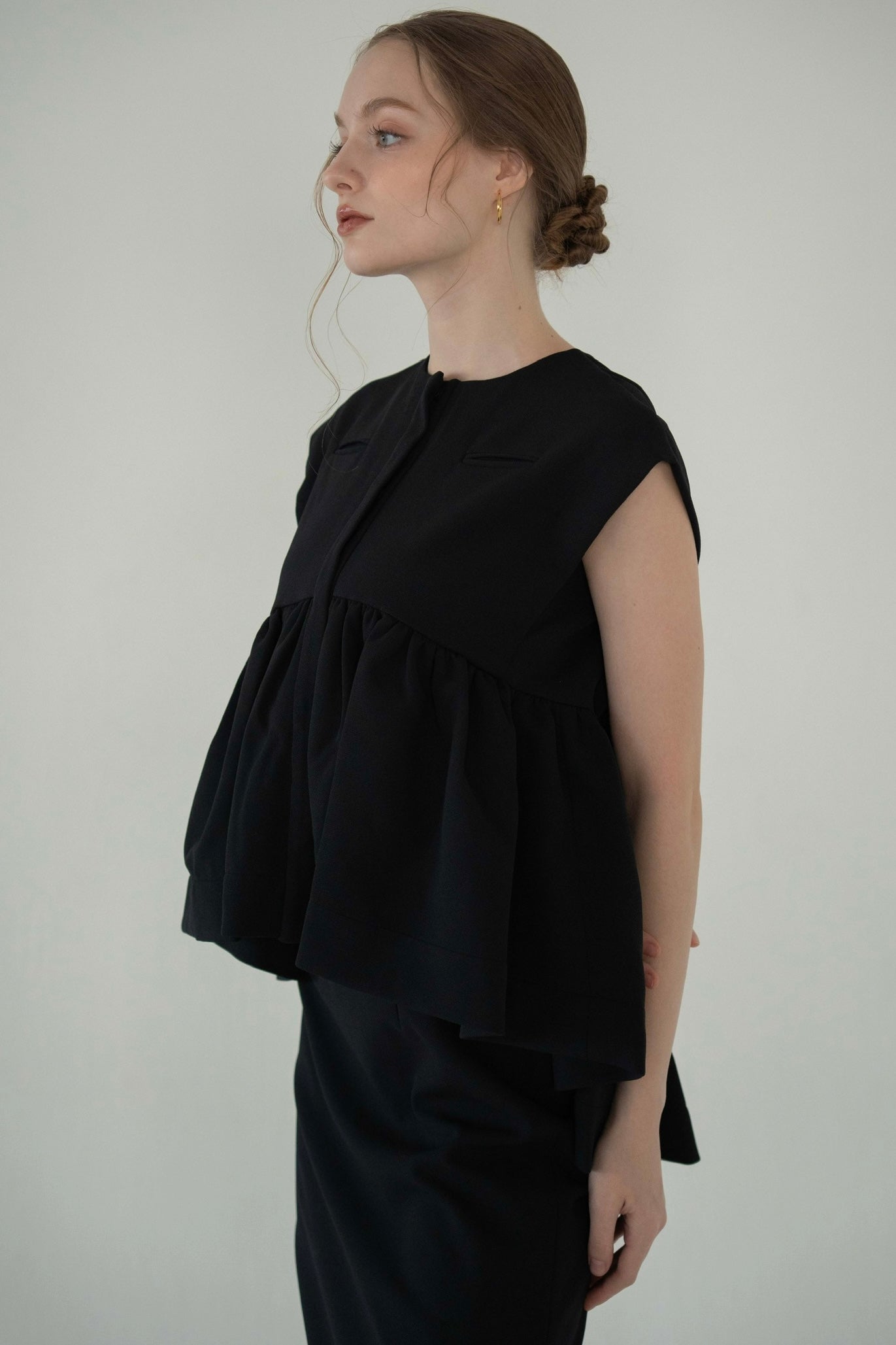 georgette peplum tops