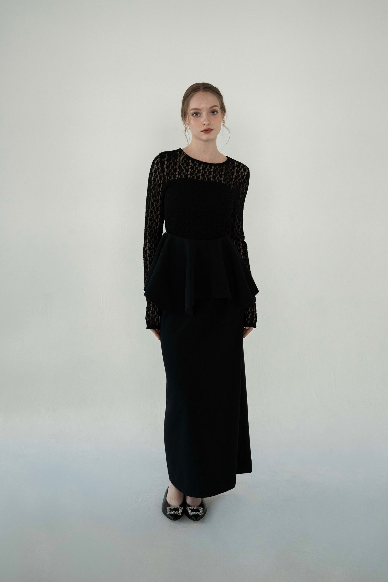 georgette pencil skirt