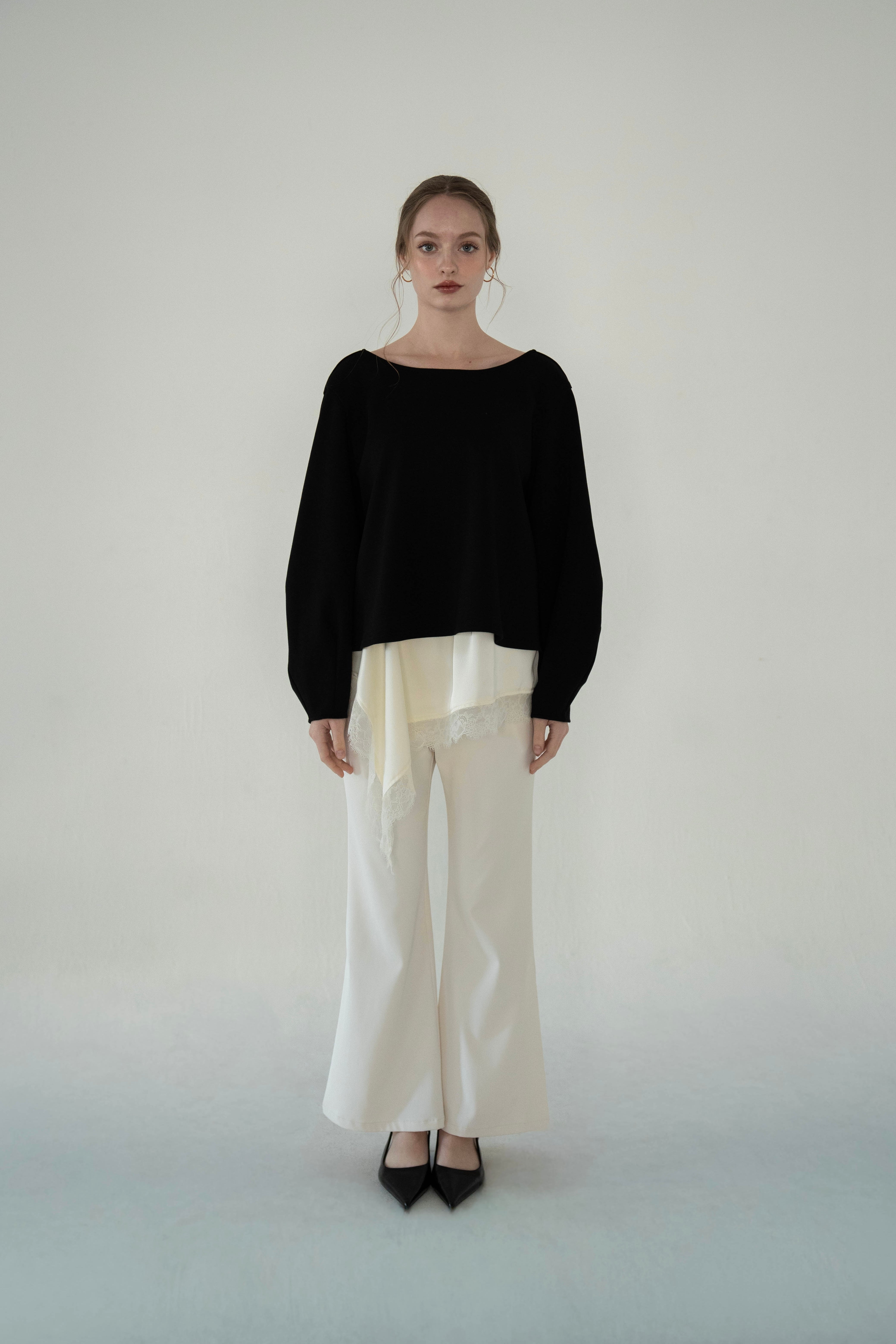 lace hem layered tops – Acka online store