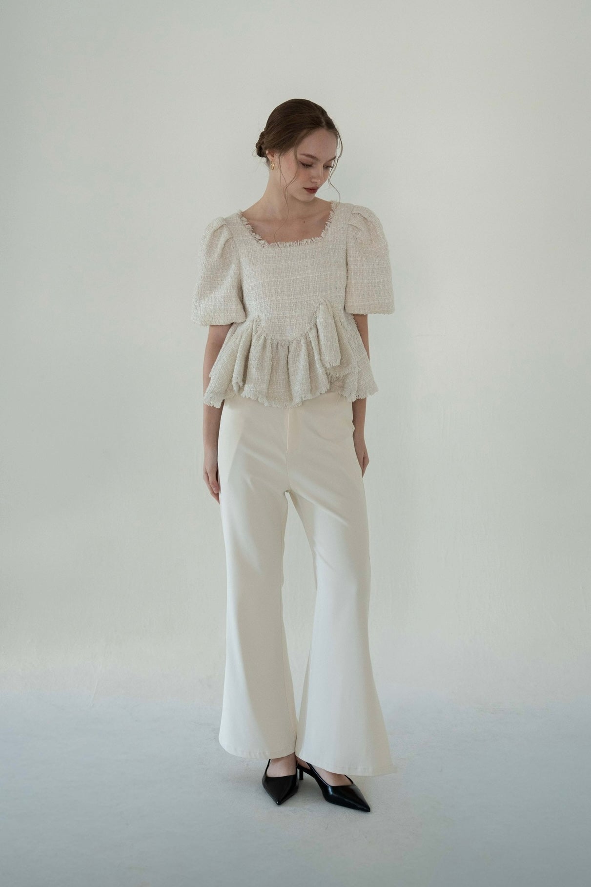 パンツ acka soft flare semi pants soft flare semi pants – Acka online store
