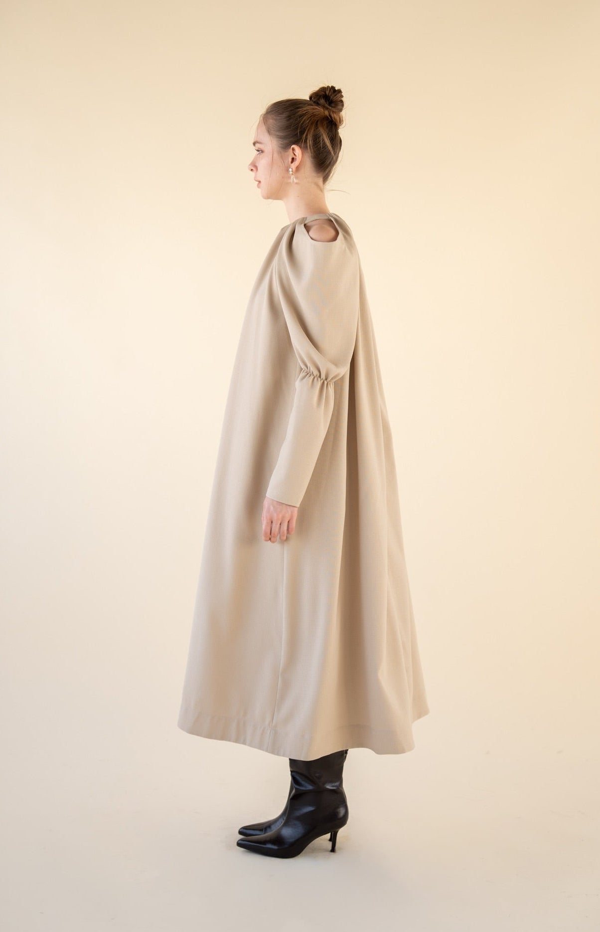 long drape one-piece