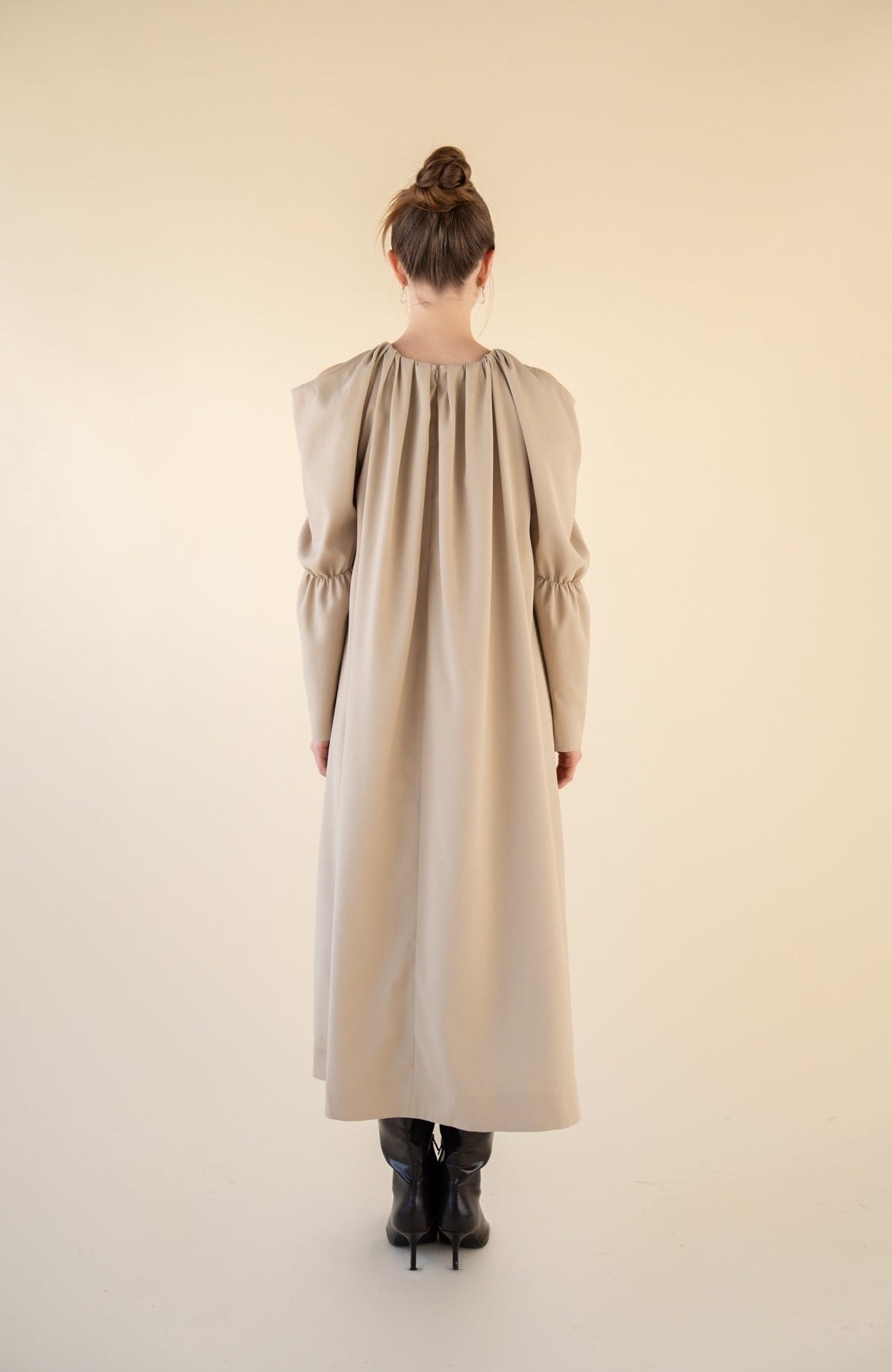 long drape one-piece