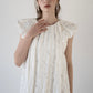 flower lace drape one-piece