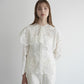 lace cape flare blouse