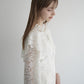 lace cape flare blouse