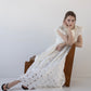 flower lace drape one-piece
