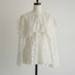 lace cape flare blouse