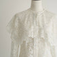 lace cape flare blouse