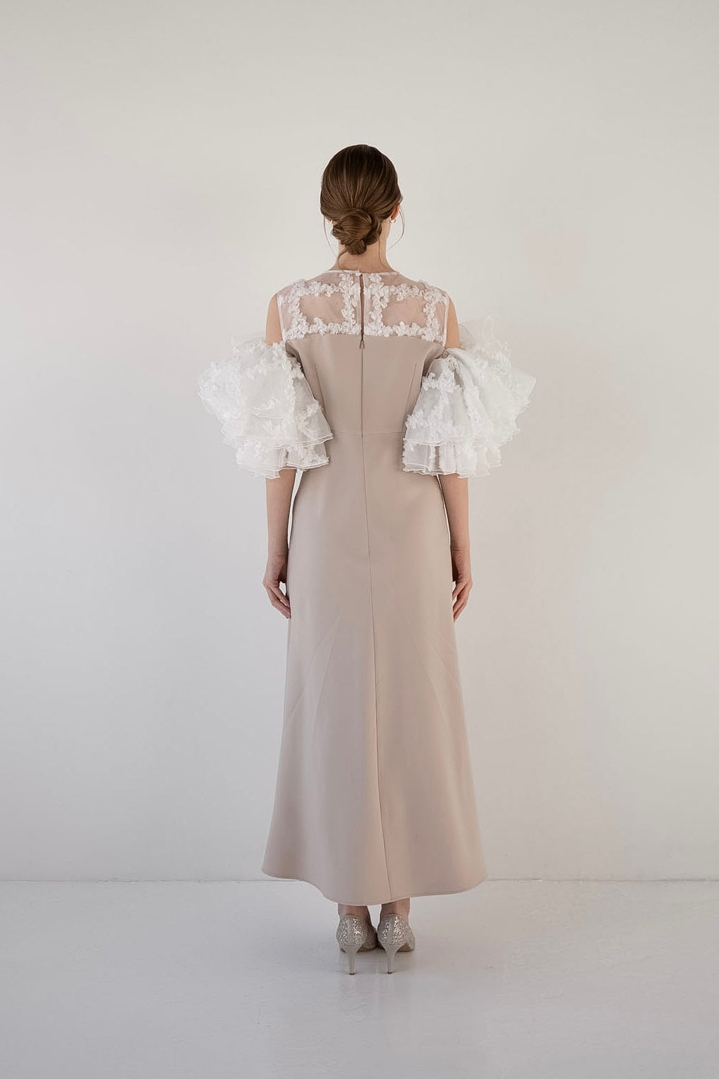 flower frill sleeve dress – Acka online store