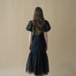 tulle  dot mermaid dress