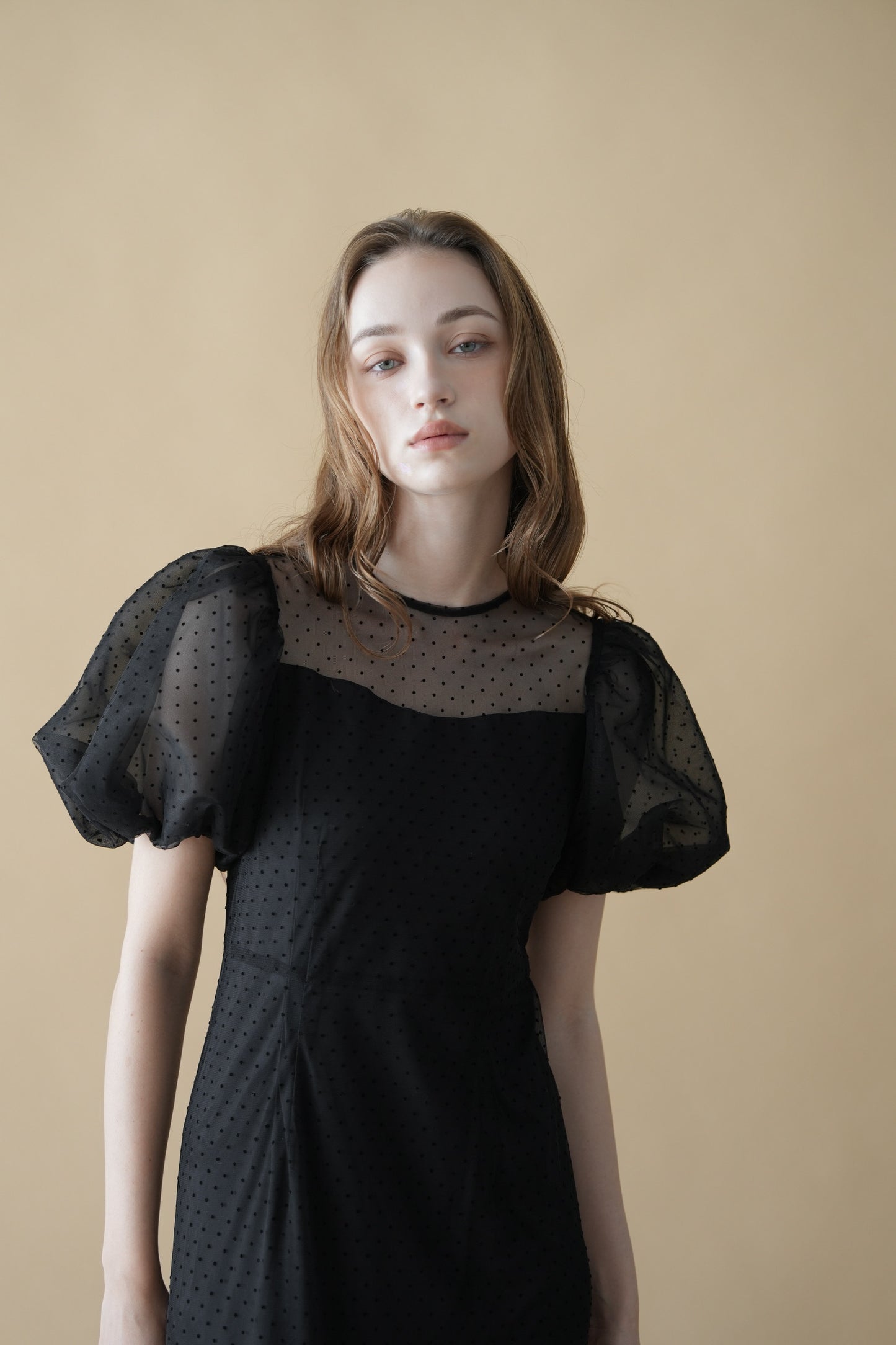 tulle  dot mermaid dress