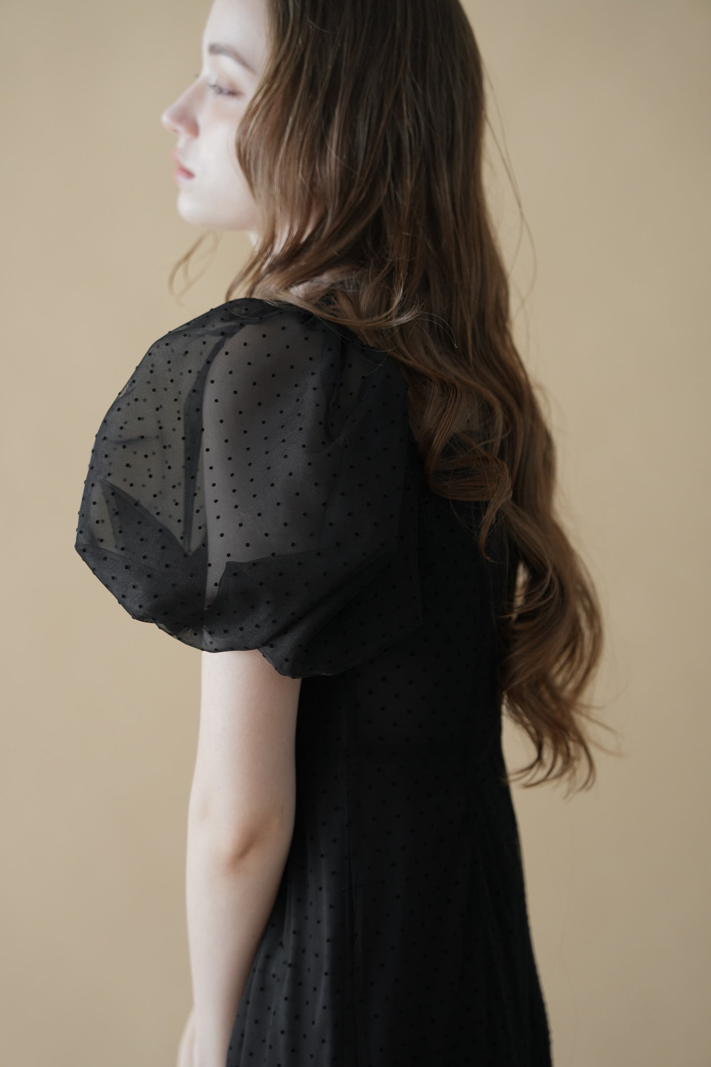 tulle  dot mermaid dress