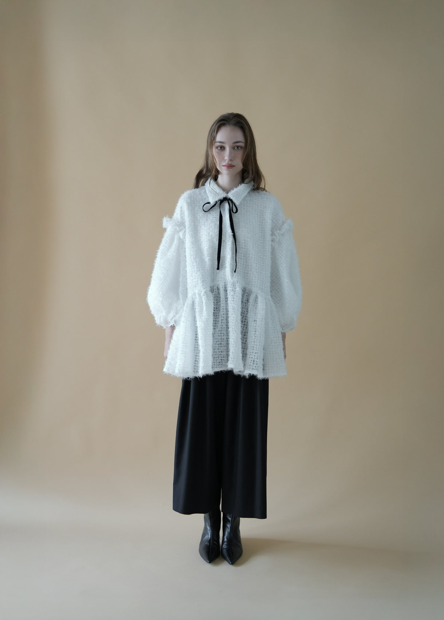 fluffy volume blouse