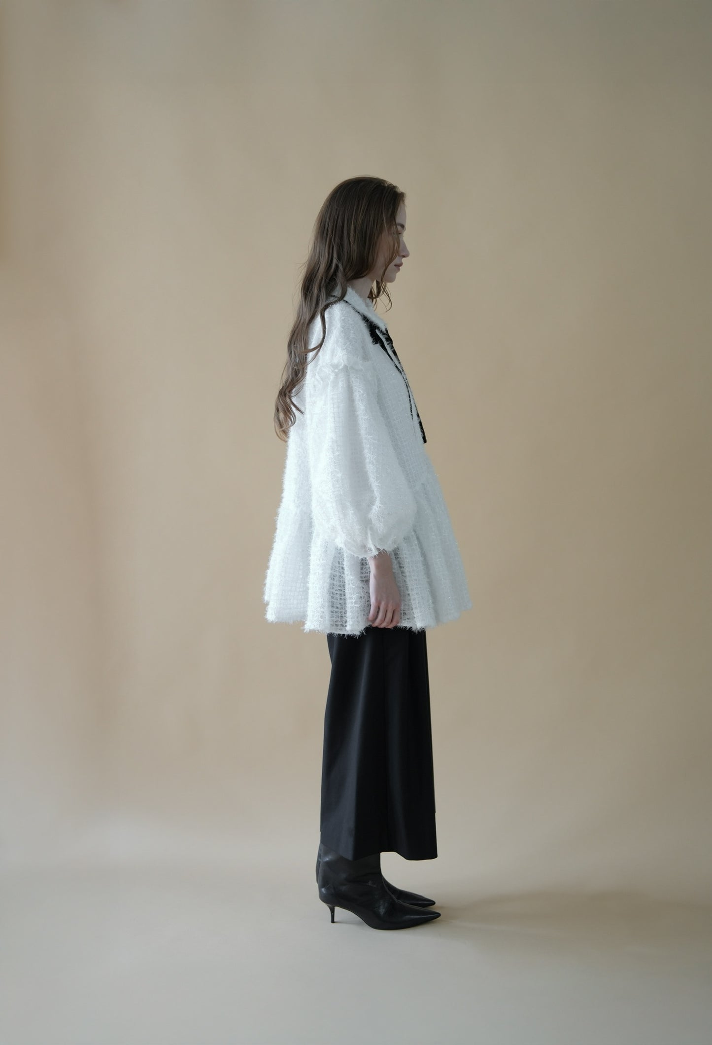 fluffy volume blouse