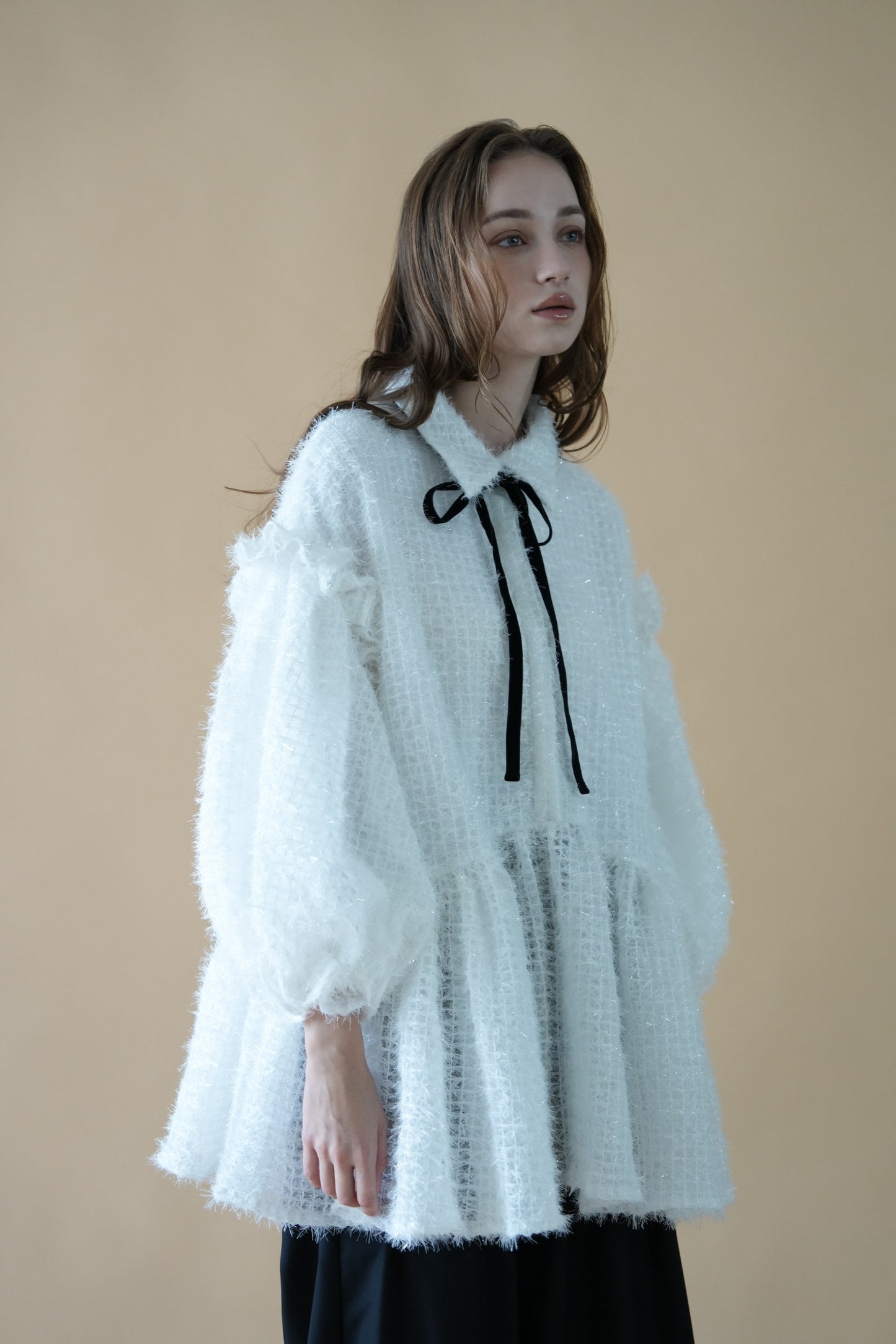 fluffy volume blouse