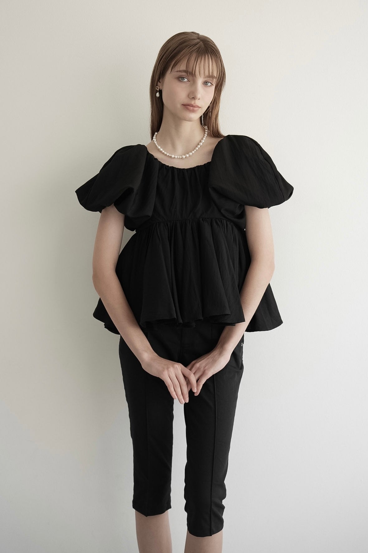 balloon peplum tops