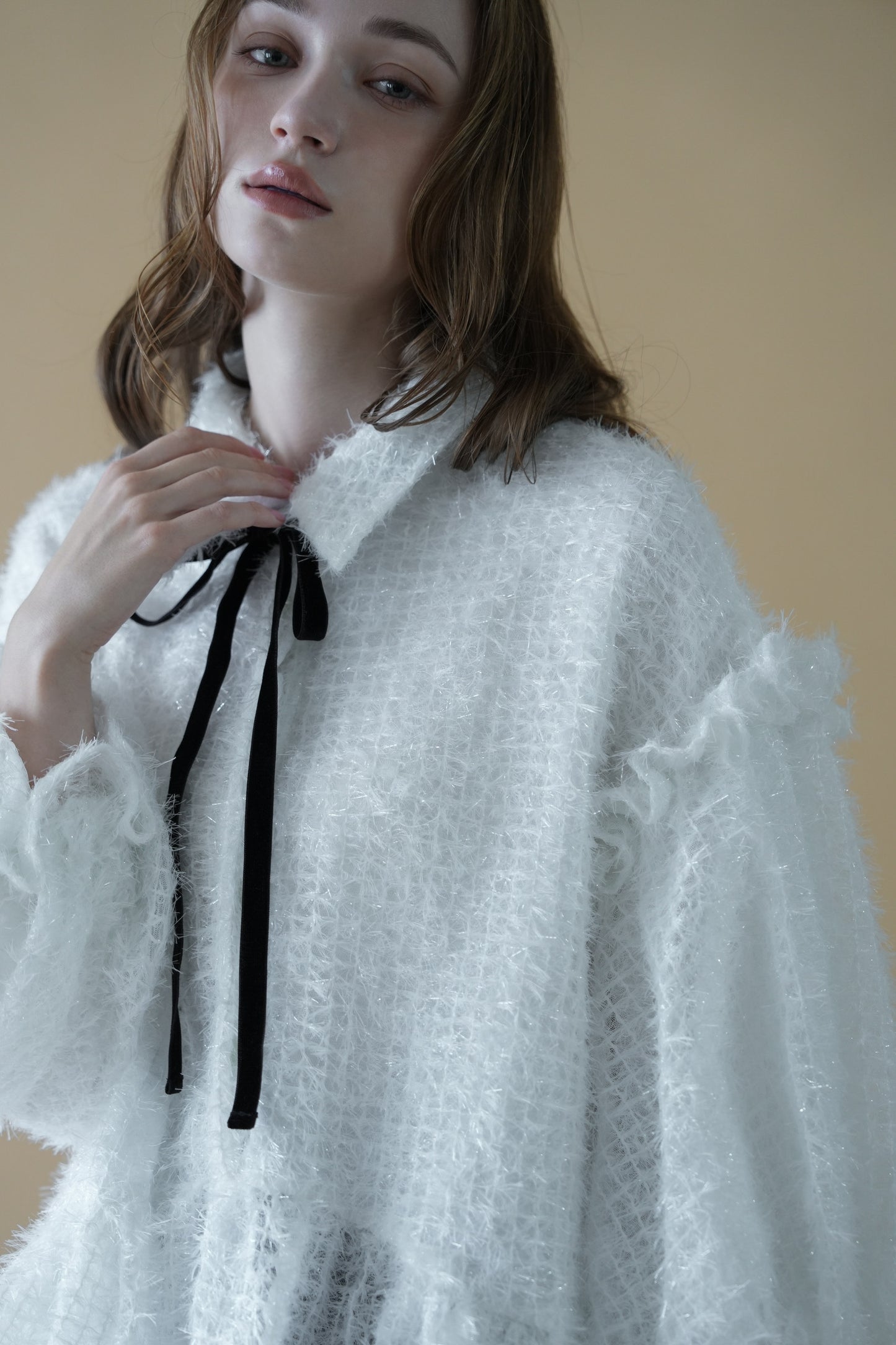 fluffy volume blouse