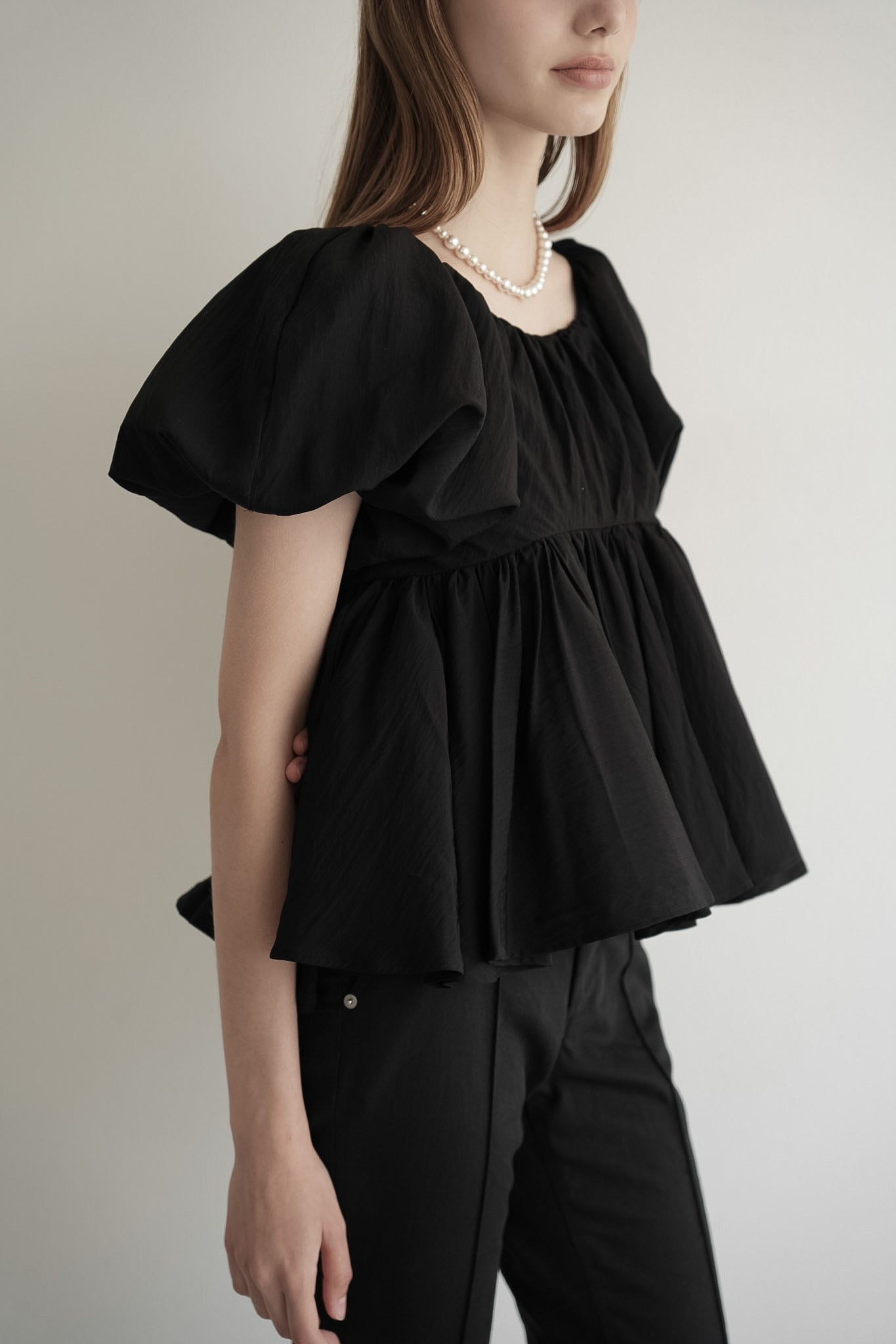 balloon peplum tops