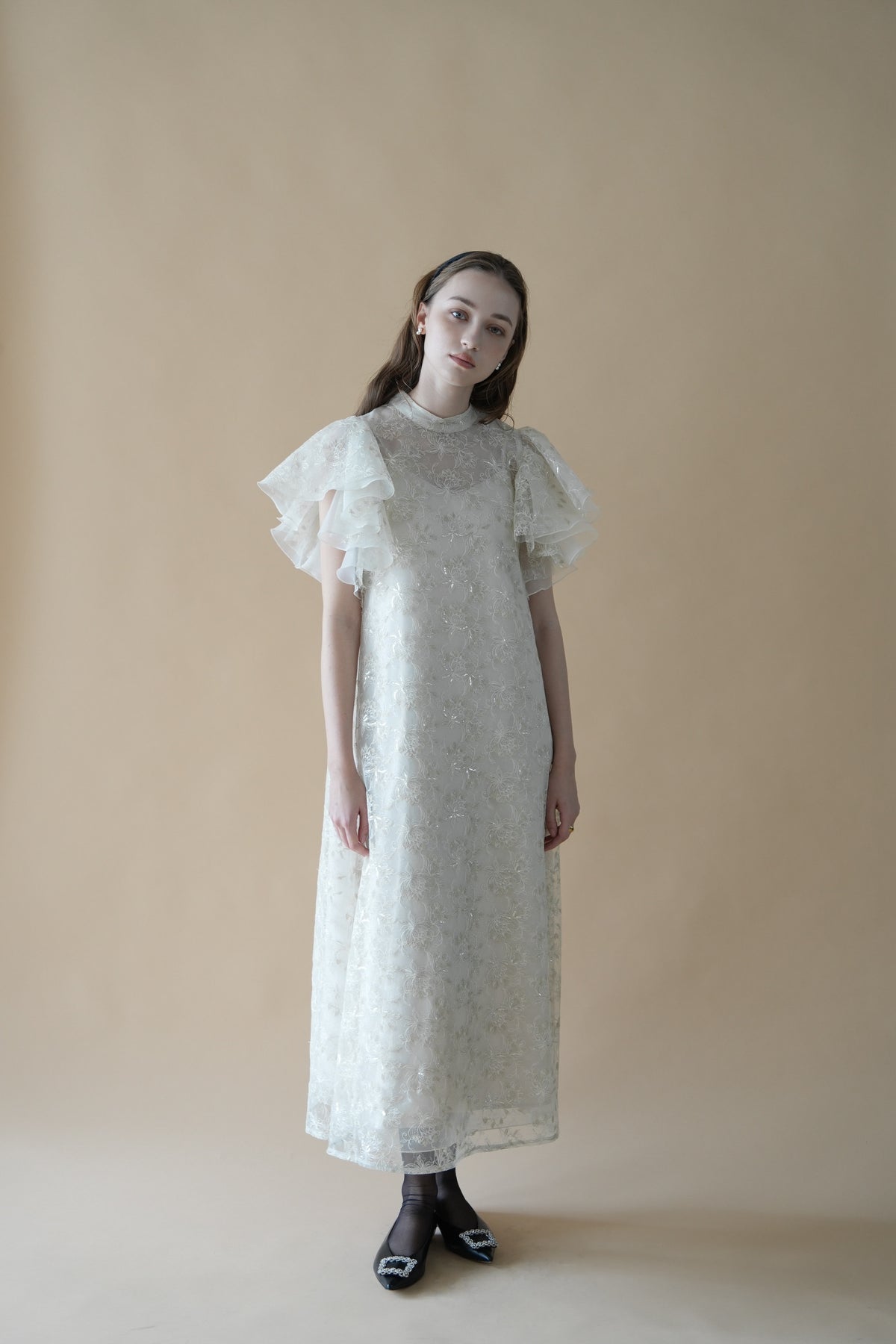 shimmery lace dress – Acka online store