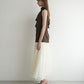 satin docking tulle one-piece