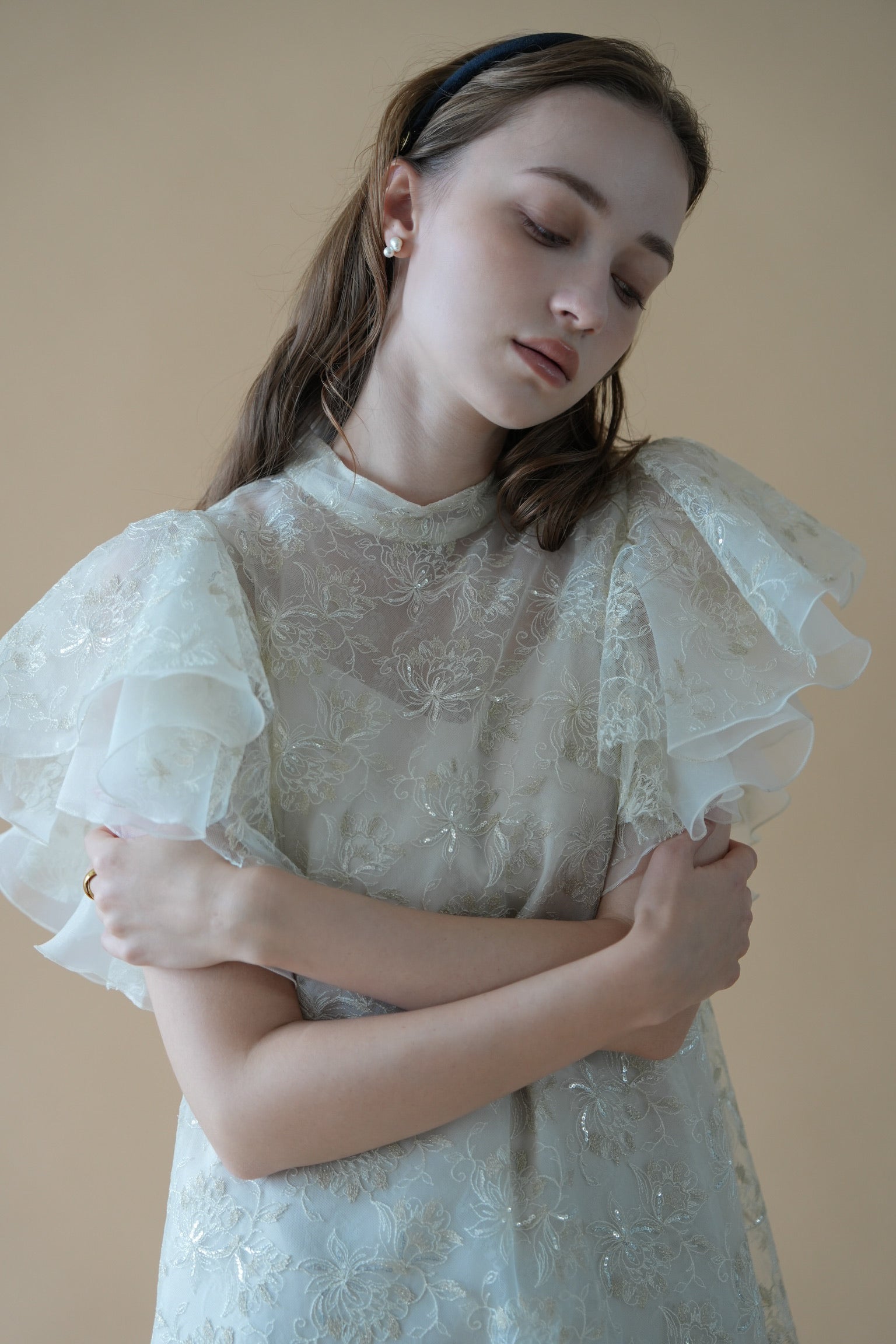 shimmery lace dress – Acka online store