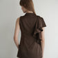 satin docking tulle one-piece