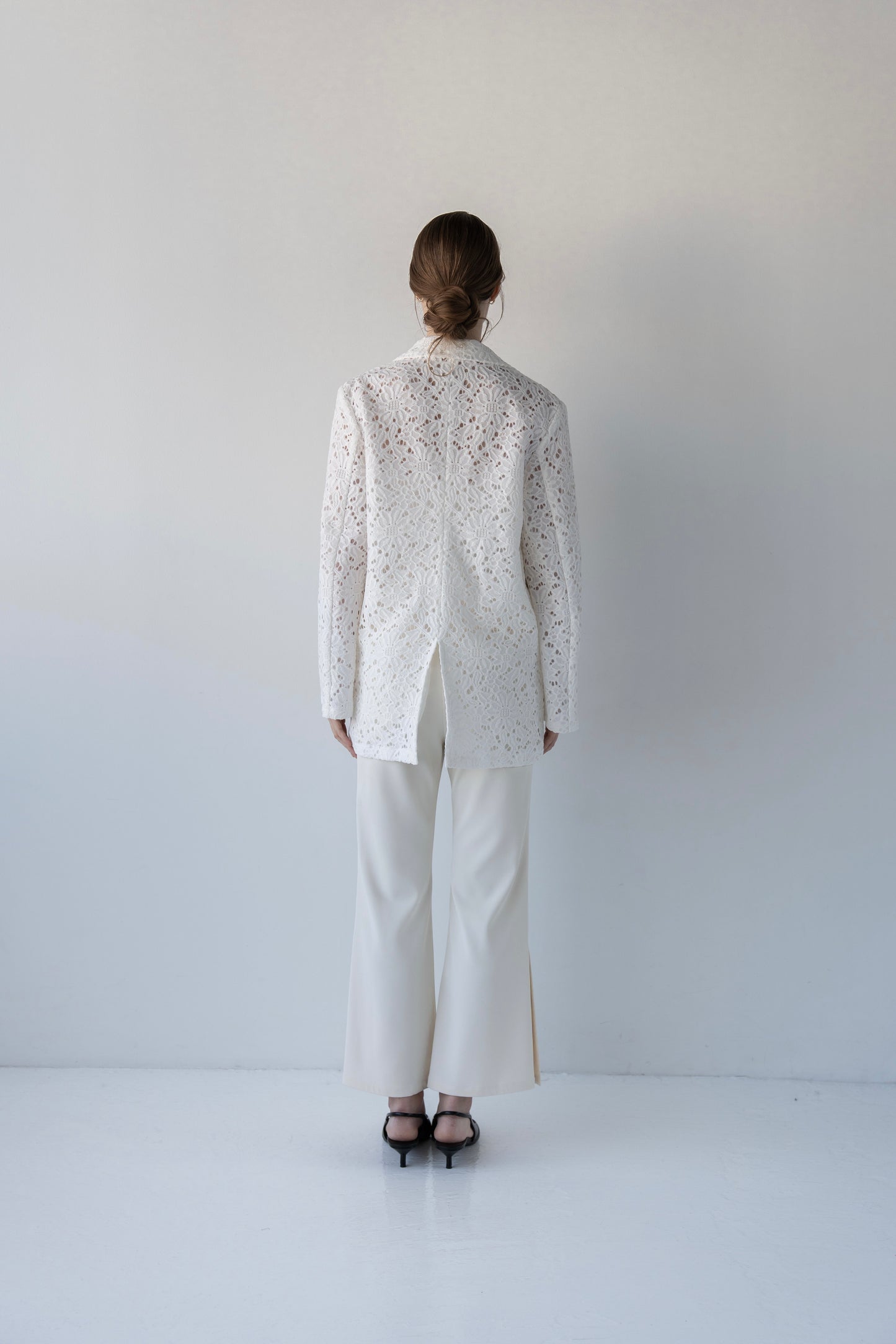 flower lace tailored  jacket