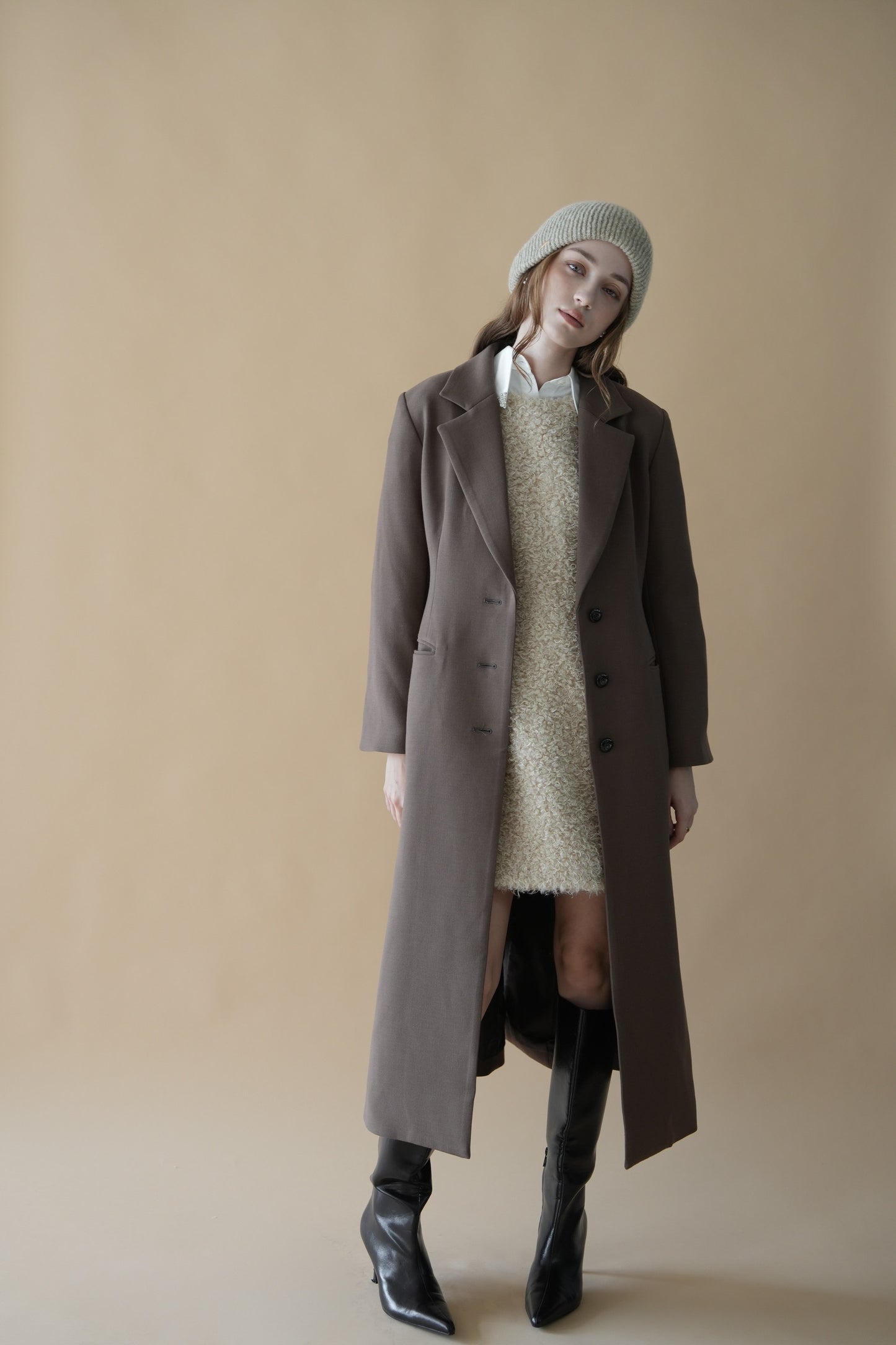 tailored long coat