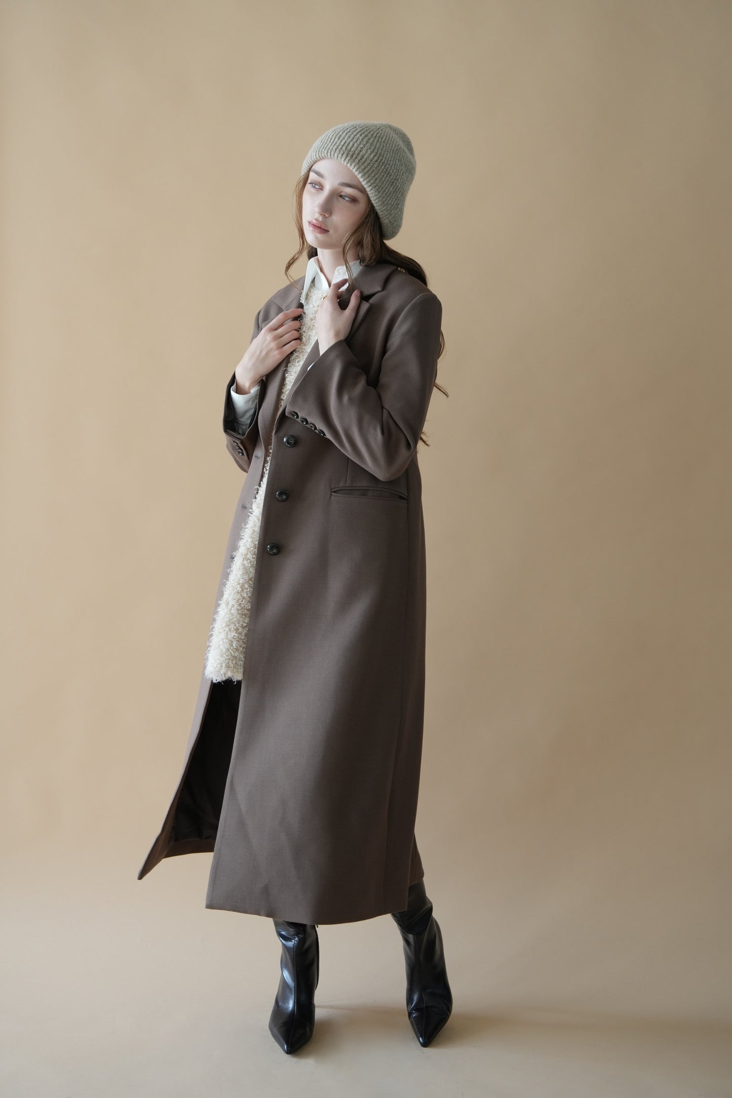 tailored long coat