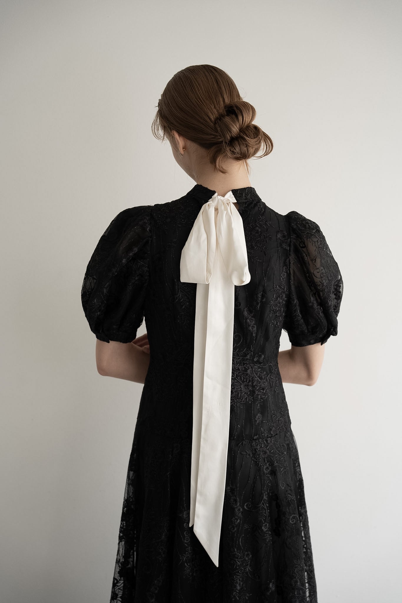 lace flare dress